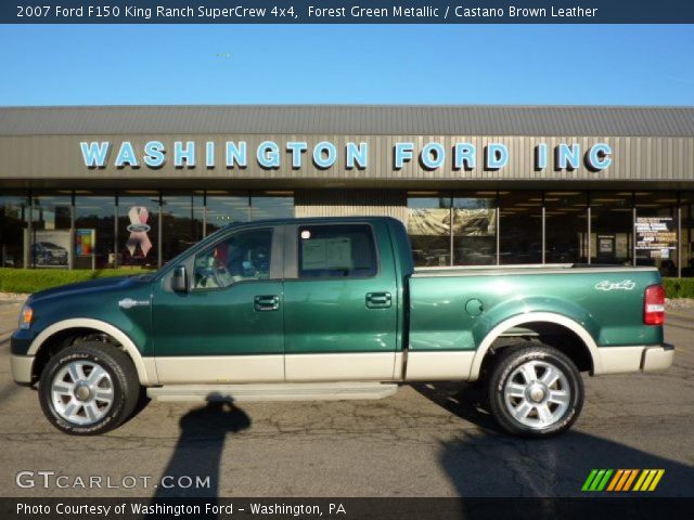 2007 Ford F150 King Ranch SuperCrew 4x4 in Forest Green Metallic