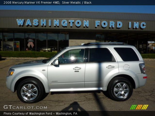 2008 Mercury Mariner V6 Premier 4WD in Silver Metallic