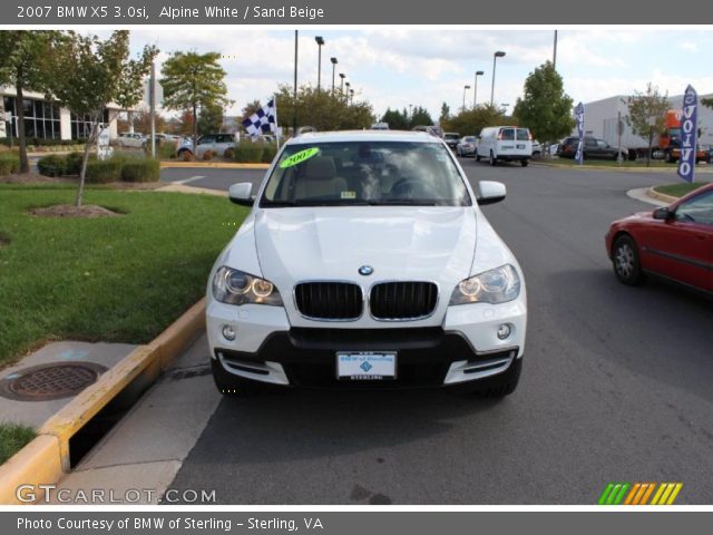 2007 BMW X5 3.0si in Alpine White