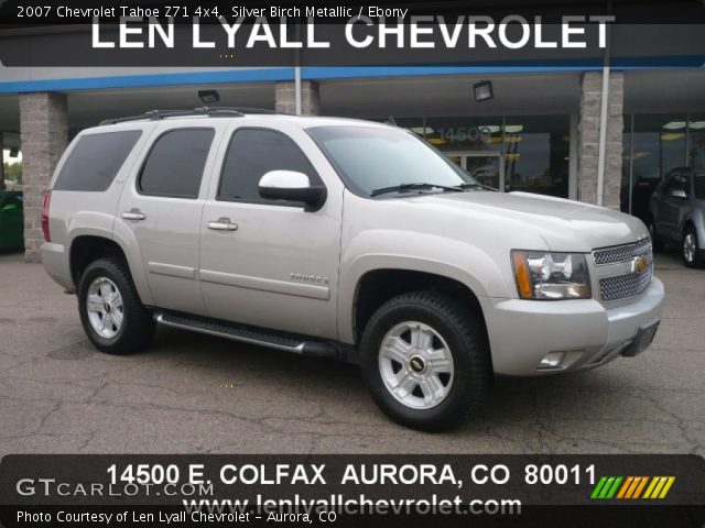 2007 Chevrolet Tahoe Z71 4x4 in Silver Birch Metallic