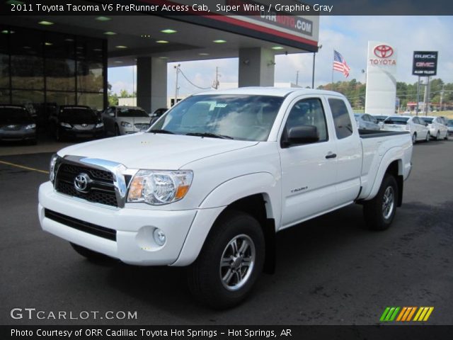 2011 Toyota Tacoma V6 PreRunner Access Cab in Super White