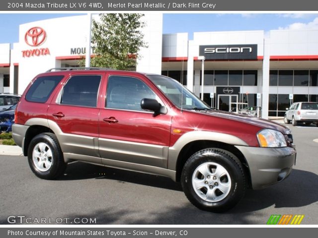 2004 Mazda Tribute LX V6 4WD in Merlot Pearl Metallic