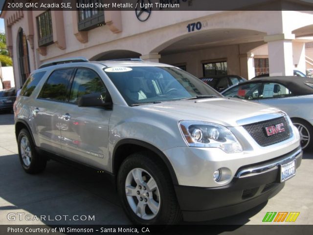 2008 GMC Acadia SLE in Liquid Silver Metallic