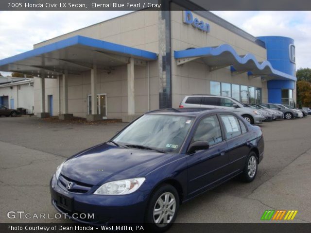 2005 Honda Civic LX Sedan in Eternal Blue Pearl