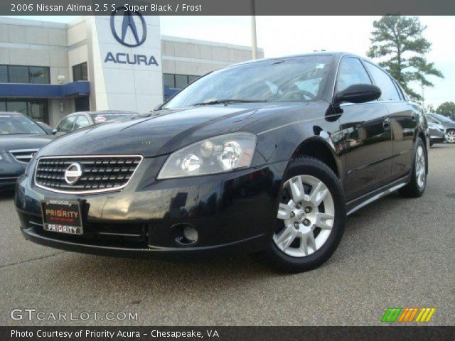 2006 Nissan Altima 2.5 S in Super Black