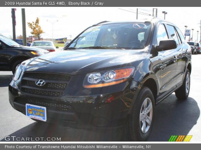 2009 Hyundai Santa Fe GLS 4WD in Ebony Black