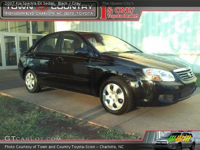 2007 Kia Spectra EX Sedan in Black