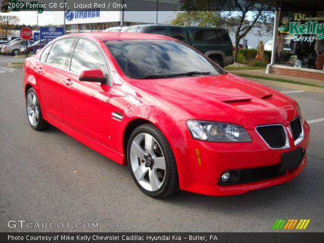 Liquid Red 2009 Pontiac G8 Gt Onyx Interior Gtcarlot