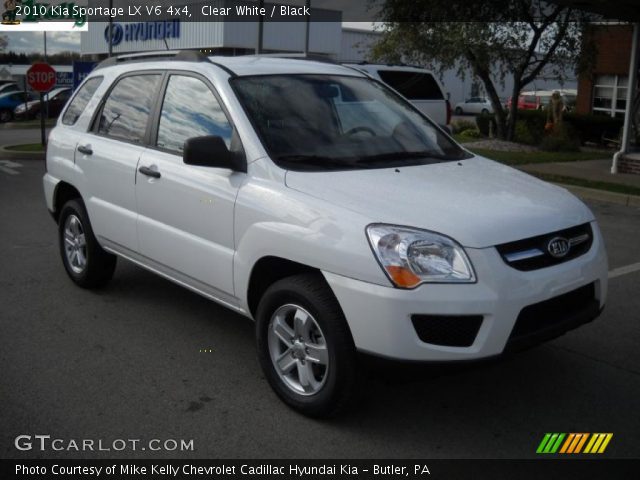 2010 Kia Sportage LX V6 4x4 in Clear White