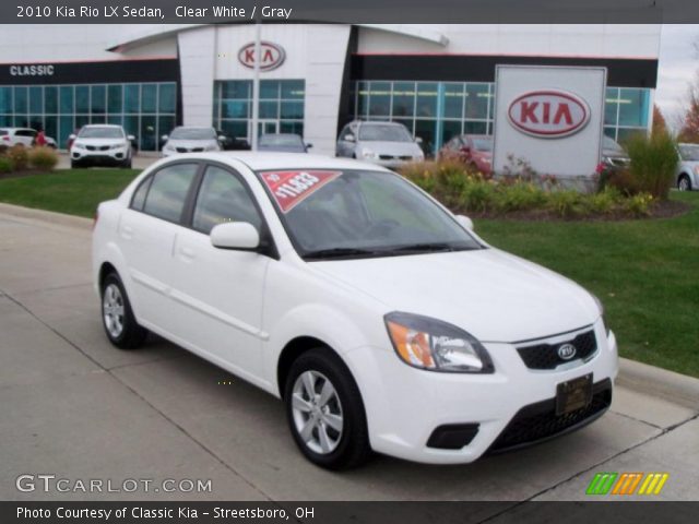 2010 Kia Rio LX Sedan in Clear White