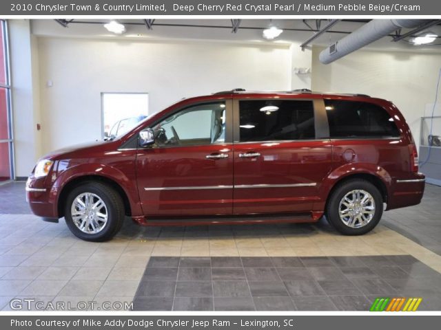 2010 Chrysler Town & Country Limited in Deep Cherry Red Crystal Pearl