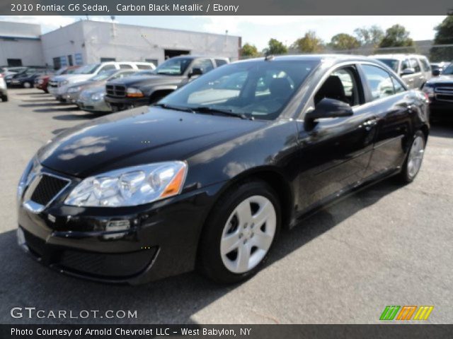2010 Pontiac G6 Sedan in Carbon Black Metallic