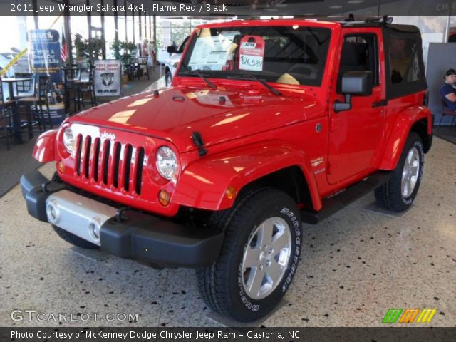 2011 Jeep Wrangler Sahara 4x4 in Flame Red