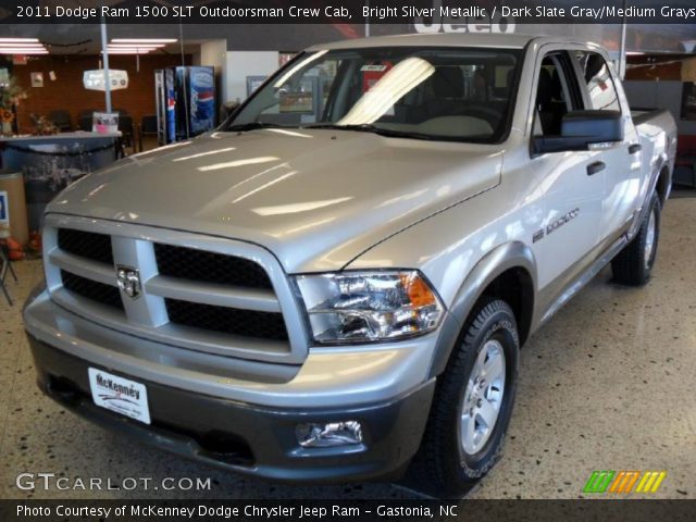 2011 Dodge Ram 1500 SLT Outdoorsman Crew Cab in Bright Silver Metallic