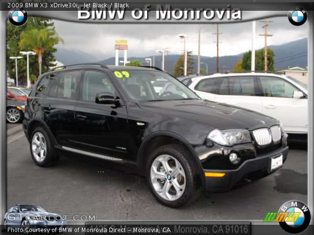 2009 BMW X3 xDrive30i in Jet Black