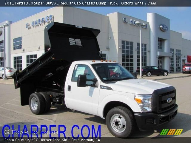 2011 Ford F350 Super Duty XL Regular Cab Chassis Dump Truck in Oxford White