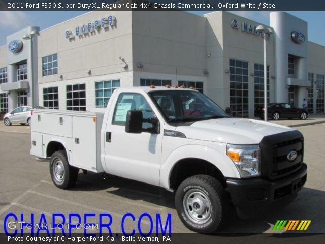 2011 Ford F350 Super Duty XL Regular Cab 4x4 Chassis Commercial in Oxford White