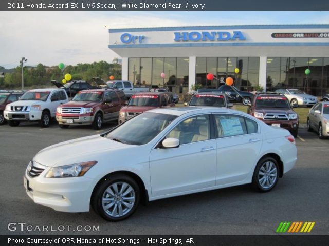 2011 Honda Accord EX-L V6 Sedan in White Diamond Pearl