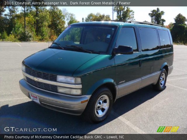 2001 Chevrolet Astro Passenger Van in Dark Forest Green Metallic