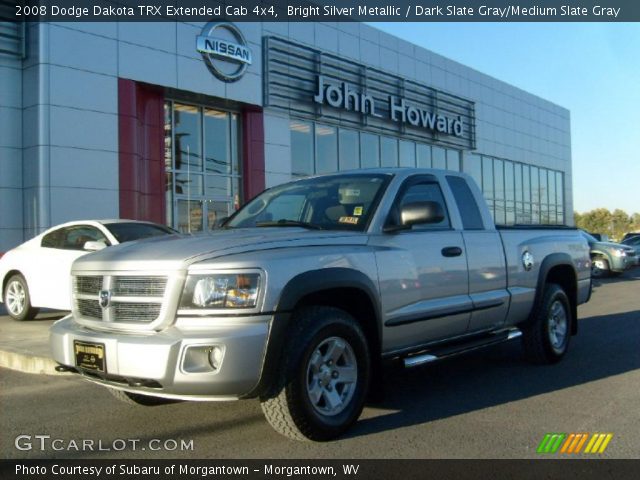 2008 Dodge Dakota TRX Extended Cab 4x4 in Bright Silver Metallic