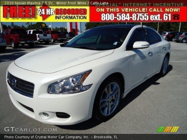 2010 Nissan Maxima 3.5 SV in Winter Frost White