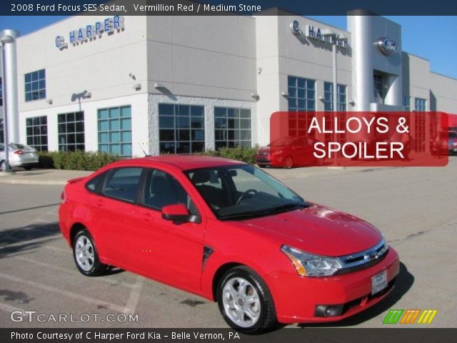 2008 Ford Focus SES Sedan in Vermillion Red