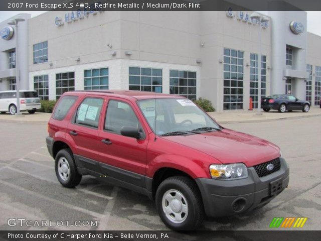 2007 Ford Escape XLS 4WD in Redfire Metallic