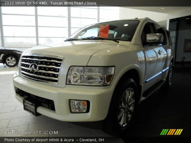 2010 Infiniti QX 56 4WD in Tuscan White Pearl