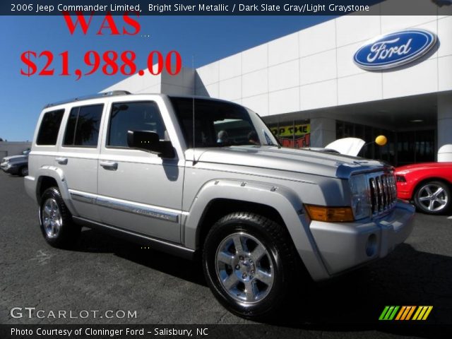 2006 Jeep Commander Limited in Bright Silver Metallic