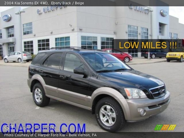 2004 Kia Sorento EX 4WD in Ebony Black