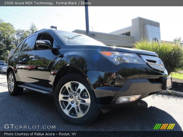 2008 Acura MDX Technology in Formal Black
