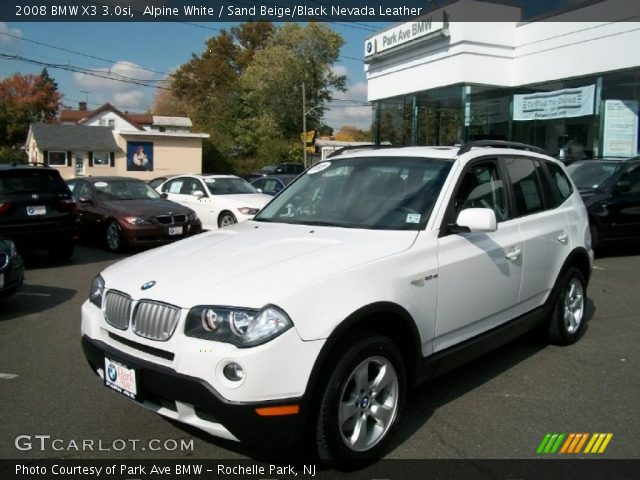 2008 BMW X3 3.0si in Alpine White