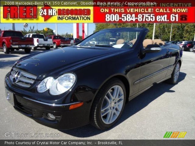 2008 Mercedes-Benz CLK 350 Cabriolet in Obsidian Black Metallic