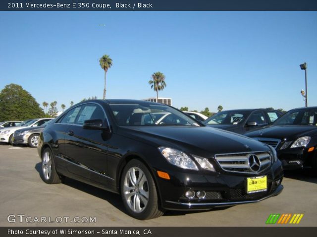 2011 Mercedes-Benz E 350 Coupe in Black