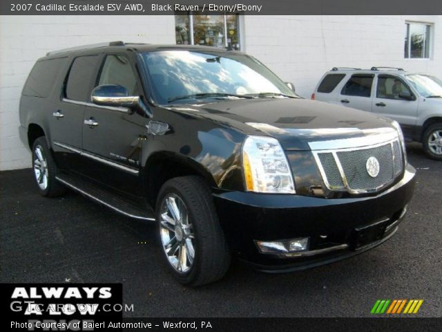 2007 Cadillac Escalade ESV AWD in Black Raven
