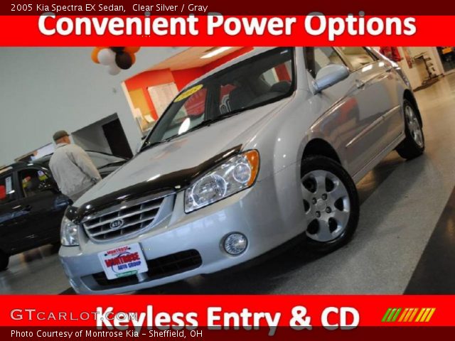 2005 Kia Spectra EX Sedan in Clear Silver