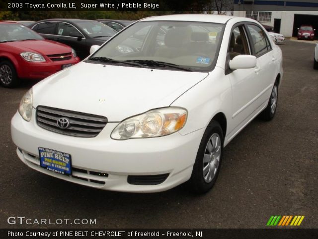 2003 Toyota Corolla LE in Super White