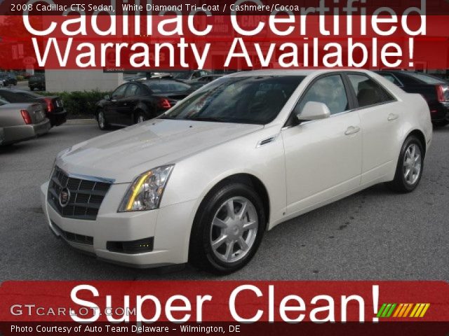 2008 Cadillac CTS Sedan in White Diamond Tri-Coat