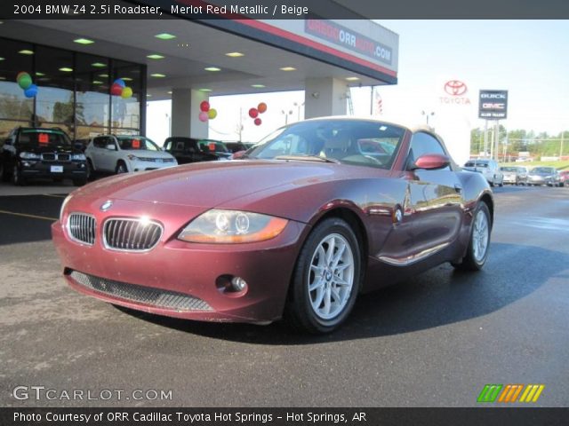 2004 BMW Z4 2.5i Roadster in Merlot Red Metallic