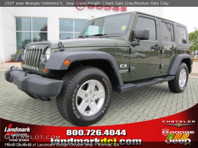 2007 Jeep Wrangler Unlimited X in Jeep Green Metallic
