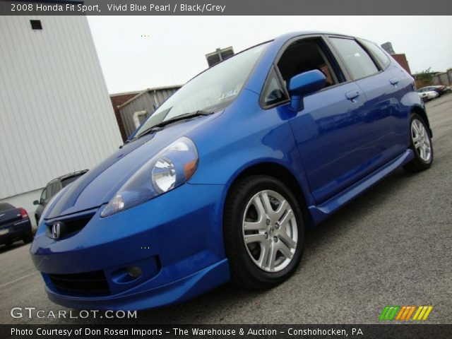 2008 Honda Fit Sport in Vivid Blue Pearl