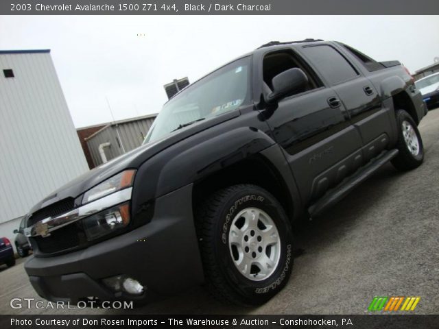 2003 Chevrolet Avalanche 1500 Z71 4x4 in Black