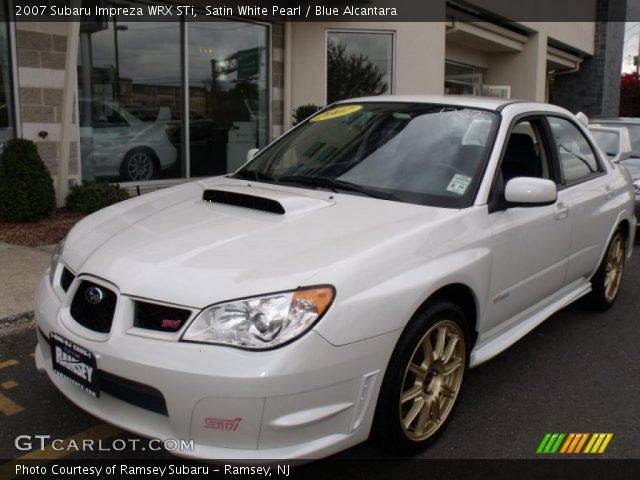2007 Subaru Impreza WRX STi in Satin White Pearl