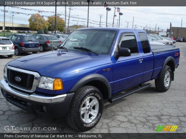 2004 Ford Ranger FX4 SuperCab 4x4 in Sonic Blue Metallic