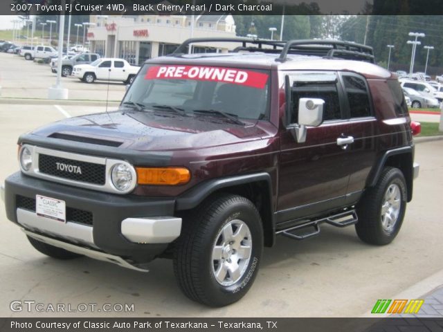 2007 Toyota FJ Cruiser 4WD in Black Cherry Pearl