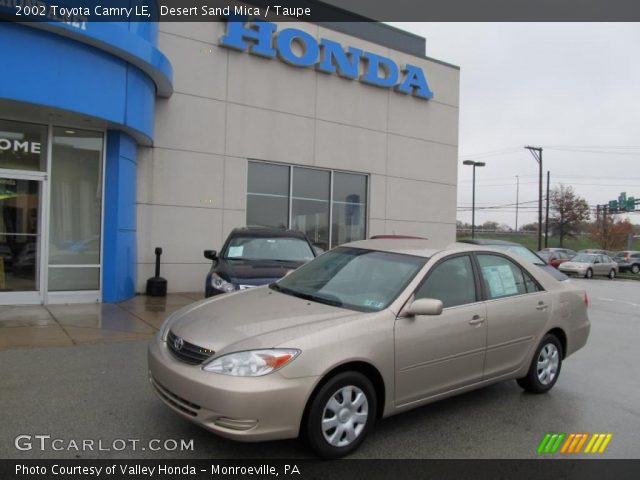2002 Toyota Camry LE in Desert Sand Mica