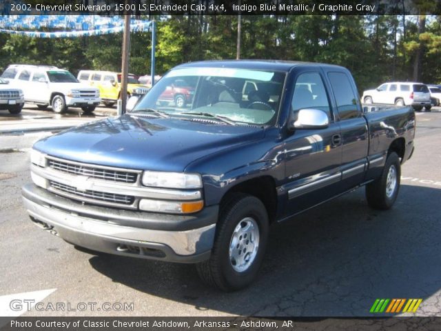 2002 Chevrolet Silverado 1500 LS Extended Cab 4x4 in Indigo Blue Metallic