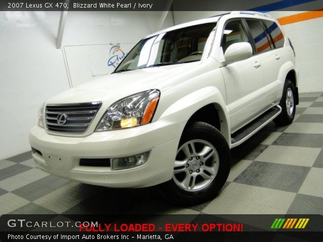 2007 Lexus GX 470 in Blizzard White Pearl