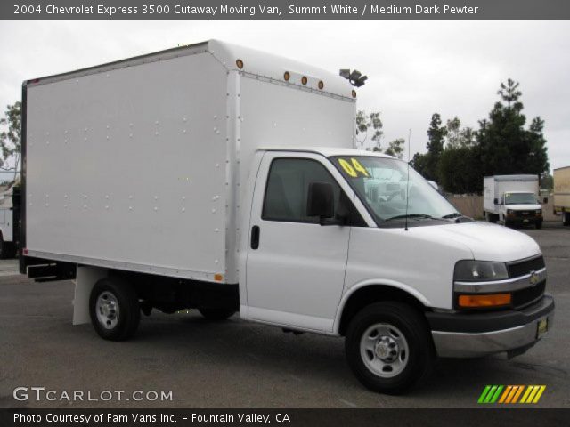 2004 Chevrolet Express 3500 Cutaway Moving Van in Summit White