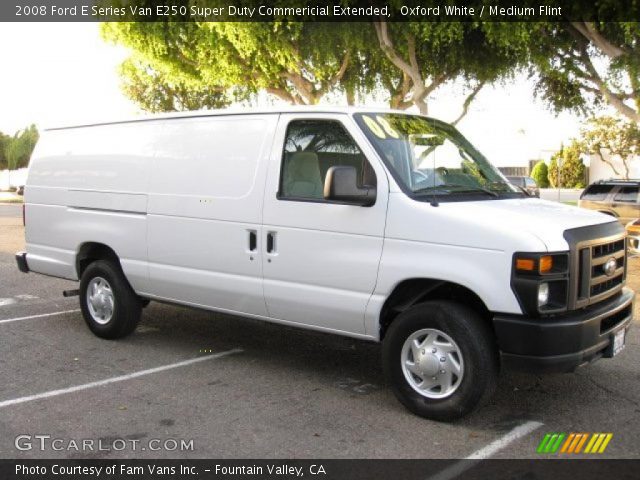 2008 Ford E Series Van E250 Super Duty Commericial Extended in Oxford White